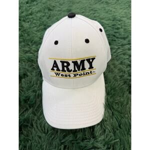 Army West Point Cadet University White Snapback Adjustable Hat Cap Military